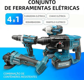 Kit de Ferramentas 4 em 1 Multifuncional Portátil - Black Friday